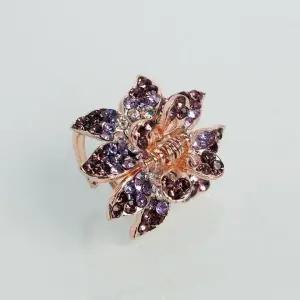 [콩심팥심]퍼플 컬러 헤어장식 미니 집게핀 돌잔치용 헤어핀