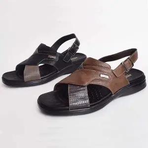 버클 AOK027A5 남성 샌들 편한 여름 캐주얼 가죽샌달 슬리퍼