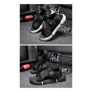 남자 TSV819Y1 데일리 편한 여름 심플 체크 스트랩 샌들 신발