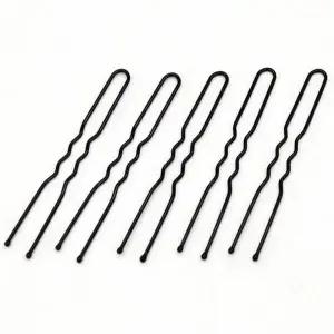 [셀러에이드]웨이브 헤어핀 6cm 올림머리 유핀 똥머리 집게핀