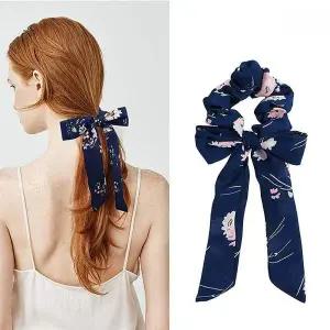 롱리본 헤어곱창 밴드 머리끈 스크런치 헤어슈슈