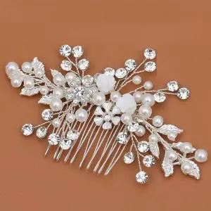 [셀러에이드]웨딩용 전통 한복 머리장식 코사지 뒤꽂이 헤어핀 결혼식 액세서리