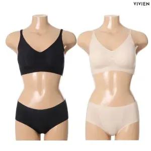 비비안 언더웨어 COOL매쉬 후크형 심리스 퓨징브라심리스팬티SET 2컬러택1 BR1848A BP1848A