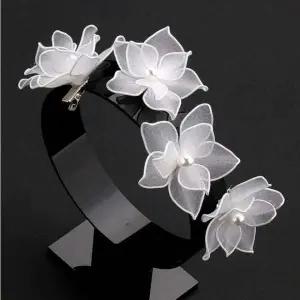 [골드스마일]야외 웨딩 셀프 촬영용 플라워 디자인 헤어 액세서리 핀