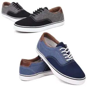 투톤 GCV493S4 남성 스니커즈 직조원단 보트화 컴포트화 슈즈