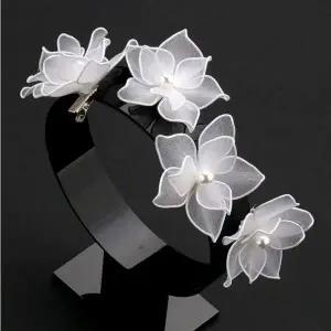 야외 웨딩 셀프 촬영용 플라워 디자인 헤어 액세서리 핀