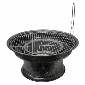 야외캠핑그릴 화덕원형 바베큐숯불 얼룩물받이