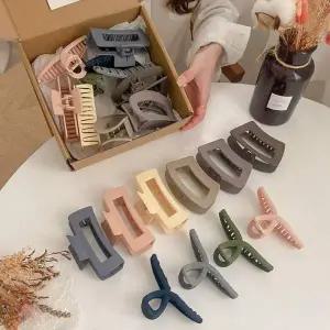무광 심플 헤어 클립 집게핀 스타일링 악세서리