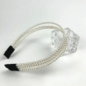 진주 장식 헤어밴드 머리띠 여성용 럭셔리 스타일 머리장식