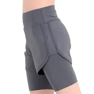여성 스포츠 웨어 레쉬가드 운동복 3부 반바지 그레이 bfb6+7dOB