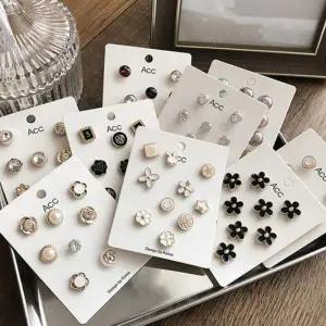 [셀러에이드]여성용 오픈방지 브로치 진주 하트 크리스탈 장식 핀