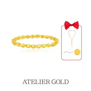 24K 순금 골드 볼 팔찌 + 24K 순금 고양이 오브제 + 테니스 롱 목걸이 + 테니스