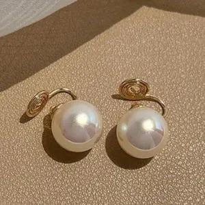 [셀러에이드]진주 장식 특별한 날용 포인트 귀걸이 귀찌 이어링