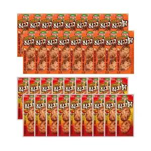 [롯데웰푸드]의성마늘 직꾸닭 리얼간장 100g x18개+매콤레드100gx18개