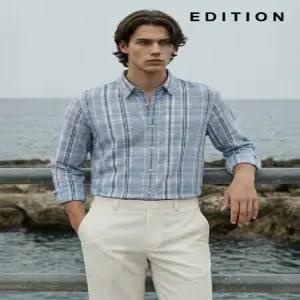 [에디션]린넨 체크 데일리 셔츠 (NEE2WC1903_A)