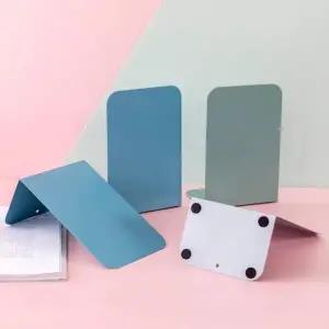 책상 L자 책꽂이 철제 이동식 서류 정리함 (그린) 2p