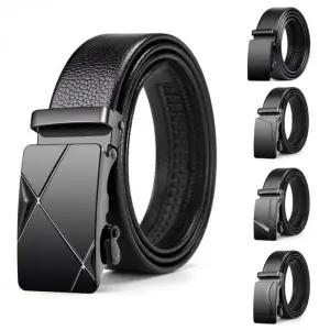[골드스마일]남성 가죽 자동 조절 벨트 캐주얼 정장용 레더 허리띠