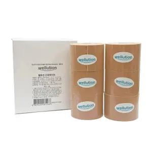 링쿠 웰루션 스포츠 테이프 키네시올로지 근육 발목 헬스 테이핑 5cm x 5m 6개 1박스