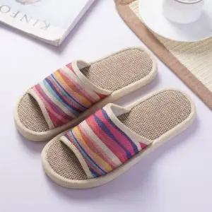 [라일리] Rly 논슬립 린넨 슬리퍼 남성 여성 사계절 실내화 거