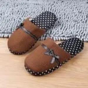 [라일리] Rly 리본 방한 슬리퍼 겨울 슬리퍼 실내화 패딩 방한