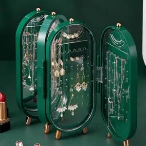 [셀러에이드]투명 아크릴 쥬얼리 케이스 목걸이 반지 귀걸이 보관함 박스