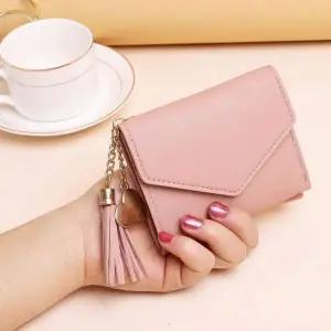 여성용 미니 반지갑 컴팩트 소형 지갑 카드 수납 가죽 지갑