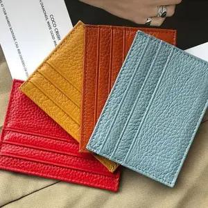 [골드스마일]남성용 소가죽 슬림 카드지갑 20대 미니 가죽 지갑