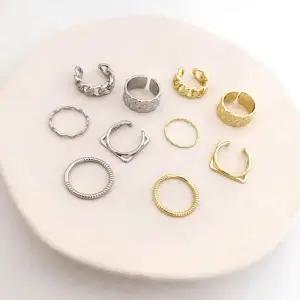 [셀러에이드]실버 골드 합금 반지 은색 레이어드 민자 실반지