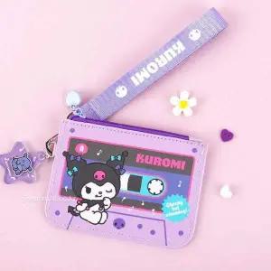 [골드스마일]가죽 스트랩 카드지갑 휴대용 미니 슬림 지갑 카드 수납 케이스