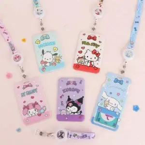 캐릭터 릴 목걸이 교통카드 케이스 지갑 패스홀더