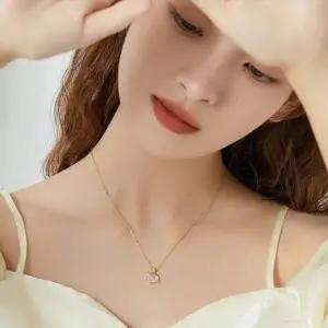 트윙클 반짝임 하트 행성 실버 목걸이 2컬러 옵션