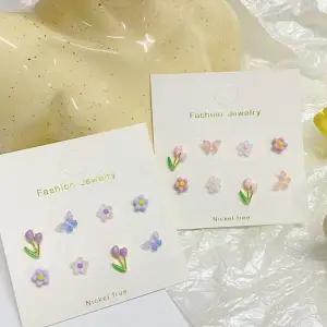 [골드스마일]작고 선명한 컬러 실버침 귀걸이 은속귀걸이