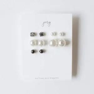 [골드스마일]진주 장식 큐빅 스톤 여성용 액세서리 목걸이