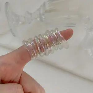 [골드스마일]투명 아크릴 반지 스타일리시한 클리어 링 모음 컬렉션