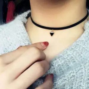 펜던트 초커 네크리스 얇은 체인 데일리 포인트 목걸이 남녀공용