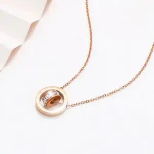 [골드스마일]써지컬 스테인리스 체인 목걸이 링 펜던트 데일리 심플 악세사리