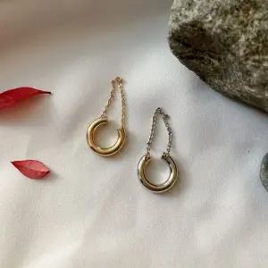 [알티피아]미니멀 라운드 체인 귀걸이 클립 이어커프