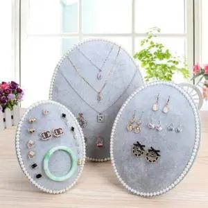 [골드스마일]벨벳 소재 귀걸이 스탠드 보관함 액세서리 정리함 진열대