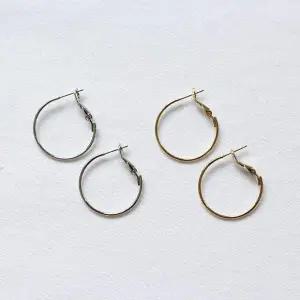 심플 무광 원터치 귀걸이 데일리 기본 스타일 링 귀걸이