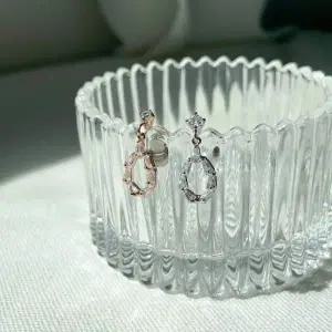 물방울 큐빅 원터치 라블렛 바 맞춤 길이