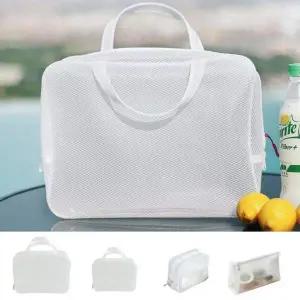 [콩심팥심]투명 방수 EVA 가방 대형 1P 여행용 수영장 화장품 보관백