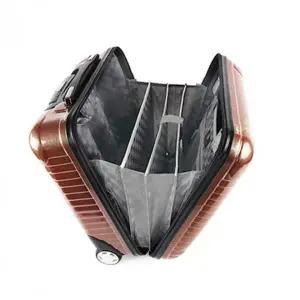 18인치 휴대용 여행용 하드 케이스 캐리어 골드 색상