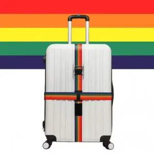 [셀러에이드]투웨이 십자형 수하물 고정 스트랩 여행용 캐리어벨트