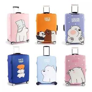 곰돌이 캐릭터 여행용 캐리어 커버 20인치 24인치 28인치 32인치