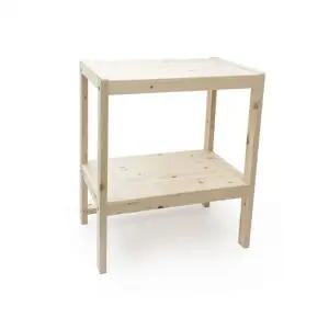 ( )루미나D 원목 미니테이블 diy 심플리 렌지대 2단선반 wda05