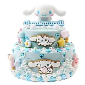 [콩심팥심]시나모롤 2단 무드등 보석함 꾸미기 키트 사무용품