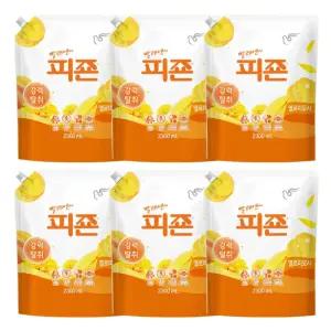 피죤 섬유유연제 리필 옐로우미모사 2.3L 6개