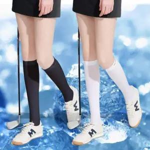 여성용 골프 무릎 양말 쿨링 기능 오버 니삭스 2컬러