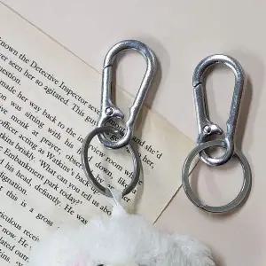 [골드스마일]원터치 메탈 실버 키홀더