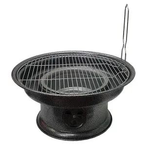 [셀러에이드]야외캠핑그릴 화덕원형 바베큐숯불 얼룩물받이